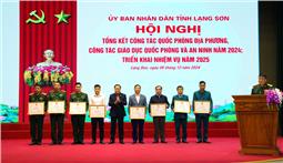 Tỉnh Lạng Sơn tổng kết công tác quốc phòng địa phương năm 2024